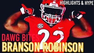 BRANSON ROBINSON 2022 HIGHLIGHTS GEORGIA BULLDOGS RB [upl. by Aneeuq]