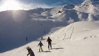 Rauris  Hochalmbahnen Piste 8 Muldenabfahrt  Piste 4 Gratlift Einöd [upl. by Siramad]