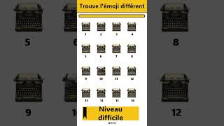 Trouve lEmoji différent  12 [upl. by Wemolohtrab448]