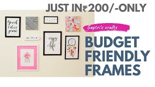 DIY  Make your Own Gallery Wall Frames At Home  Inspirational Gallery Frames And Canvas frames [upl. by Dulcle]