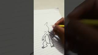 Charmeleon drawing pokemon [upl. by Idnam]