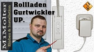 Rollladen Gurtwickler Installationsvideo  Unterputz Variante für Model  WPD25U Chamberlain [upl. by Ecenaj747]