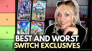 Ranking SWITCH EXCLUSIVES in a TIER LIST  The Best and the Worst games ONLY on Switch [upl. by Auqenes]