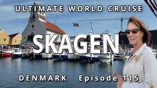 🇩🇰 Port of SKAGEN Denmark  Ultimate World Cruise 🌍 Ep 115 Where The Baltic Meets The North Sea [upl. by Ailuy]