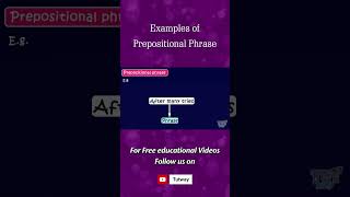 Phrases  Prepositional Phrase  Prepositional Phrase Concept amp Examples  English Grammar shorts [upl. by Hteb]