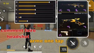 comment faire headshot sur free fire  arme one tap [upl. by Sawyer320]