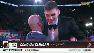 2024 NBA Draft  Portland Trailblazers 7th Overall Pick  UConn Center Donovan Clingan [upl. by Aikit502]