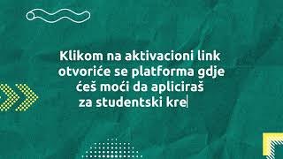 Uputstvo za elektronsko podnošenje zahtjeva za studenstski kredit [upl. by Ojibbob638]