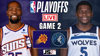 Phoenix Suns vs Minnesota Timberwolves Game 2  NBA Playoffs Live Scoreboard [upl. by Ilatan]