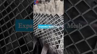 Expanded metal security mesh diamond shape exterior facade raised iron grid expanded metal mesh [upl. by Delsman]