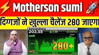 samvardhana motherson share latest news  motherson sumi share target  motherson stock analysis [upl. by Inkster779]