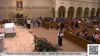 Holy Mass live streamed from St Ann Catholic Church in Clayton North Carolina USA [upl. by Dotson1]