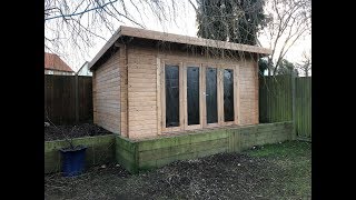 The Lea 1 Summerhouse with Bifold Doors from Cabins Unlimited [upl. by Ellegna]