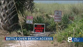 Holmes Beach residents file lawsuit over beach access [upl. by Hally]