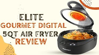 Elite Gourmet EAF4700 Digital 5Qt Air Fryer Review [upl. by Akfir]