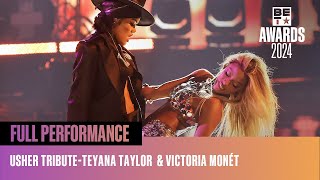 Teyana Taylor amp Victoria Monét Have A quotBad Girlquot Linkup For The Usher Tribute  BET Awards 24 [upl. by Clava885]