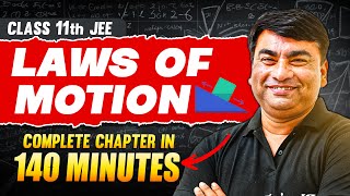 LAWS OF MOTION in 140 Minutes  Full Chapter Revision  Class 11th JEE [upl. by Yelir]