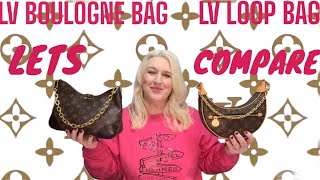 COMPARISON BETWEEN LV BOULOGNE BAG amp LOOP BAG BAG SLG 4 SALE [upl. by Elyk]