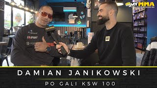 DAMIAN JANIKOWSKI  KSW 100  Przegrana z Kuberskim  Bonus za walkę wieczoru  Pawlak czy Kuberski [upl. by Nosreh]