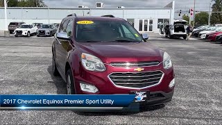 2017 Chevrolet Equinox Premier Sport Utility Findlay Tiffin Bowling green Ottawa and Kenton [upl. by Schrick]