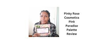 Pinky Rose Cosmetics Pink Paradise Palette Review Swatches [upl. by Alurd]