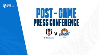 Beşiktaş Fibabanka  Buducnost VOLI  Press Conference [upl. by Huff]