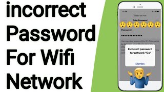 How To Fix Incorrect Wifi Password On iPhone  Fix iphone Showing Incorrect Password After New iOS [upl. by Everrs]