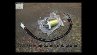 Roller AnlasserElektrostarter einbauen und prüfen [upl. by Swagerty]