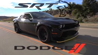 2018 Dodge Challenger Hellcat Widebody  Burnout and Fly Bys [upl. by Oznofla]