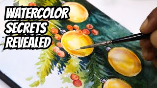 Best Watercolor Techniques to Make Your Christmas Baubles POP [upl. by Harvie]