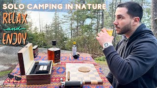 Squamish Kanadada rahatlatıcı solo kamp videosu  ASMR [upl. by Buzzell]