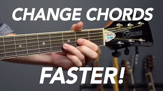 Change Chords FASTER on Guitar for Beginners [upl. by Amilb]