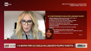 I 15 motivi per cui Giulia Cecchettin lascia Filippo Turetta  Ore 14 del 28112024 [upl. by Elleined321]