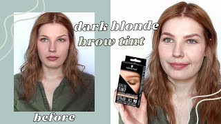 Schwarzkopf Dark Blonde Brow Tint Review  heidismakeup [upl. by Allebasi]