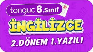 8Sınıf İngilizce 2Dönem 1Yazılıya Hazırlık 📑 2024 [upl. by Hennessy]