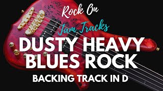 Dusty Heavy Blues Rock Backing Track For Guitar In D Minor [upl. by Llednew]