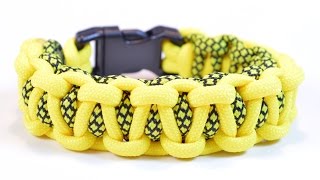 Make the quotBack to Back Barquot Paracord Survival Bracelet  BoredParacord [upl. by Esilram254]