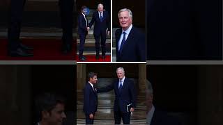 Barnier Premier ministre  passation de pouvoirs avec Attal [upl. by Ikila]