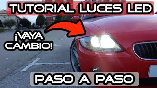 CÓMO instalar luces LED💡 en faros Halógenos PASO A PASO 🔧🔧 BMW Z4 [upl. by Eniamrej852]