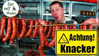 Knacker selber machen Teil1  Knacker ganz einfach herstellen  Wurst selber machen  Der self Maker [upl. by Acacia]