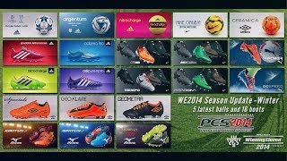 PES 2014 quotDLC 400quot Traspasos Nuevas equipaciones Botines amp Balones HD [upl. by Desberg]