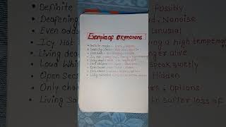 Examples of Oxymorons👍 for the meaning of Oxymoron go watch my previous short oxymoron examples [upl. by Lahcym942]