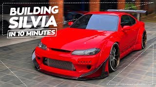 Building a Nissan Silvia S15 in 10 Minutes [upl. by Noseyt]