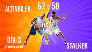 Altınbilek  Stalker  Div 3  Sporsepeti Basketbol Ligi [upl. by Gustav831]