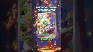 Pokemon Starter Evolution Edit Evolution of generation 1 Squirtle Bulbasaur Charmander pokemon [upl. by Arny]