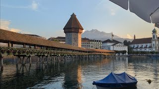 Beautiful Luzern Old Town Walking Tour  Luzern  Switzerland  4K Video  Lucerne [upl. by Eey]