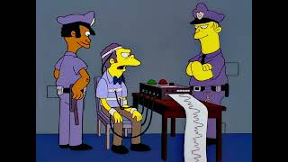 Simpson 07x01 El interrogatorio con polígrafo a Moe Szyslak [upl. by Maleen]