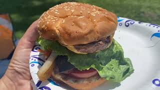 Deliciosa Hamburguesa 🍔 Con Portobello y tocino [upl. by Selie]