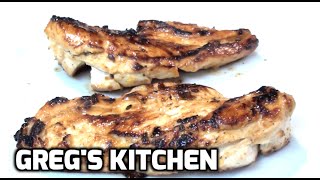 LEMON GARLIC CHICKEN BREAST RECIPE  Gregs Kitchen [upl. by Anileva395]