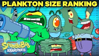 Every Plankton Ranked By Size 👁📏  SpongeBob [upl. by Oironoh]